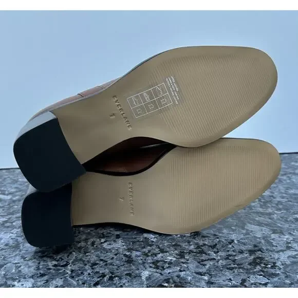 Everlane The Outlaw Boot Saddle Brown Leather Boots Size 9 - Picture 13 of 13